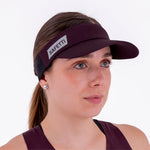 SOLID PLUM UNISEX RUNNING VISOR