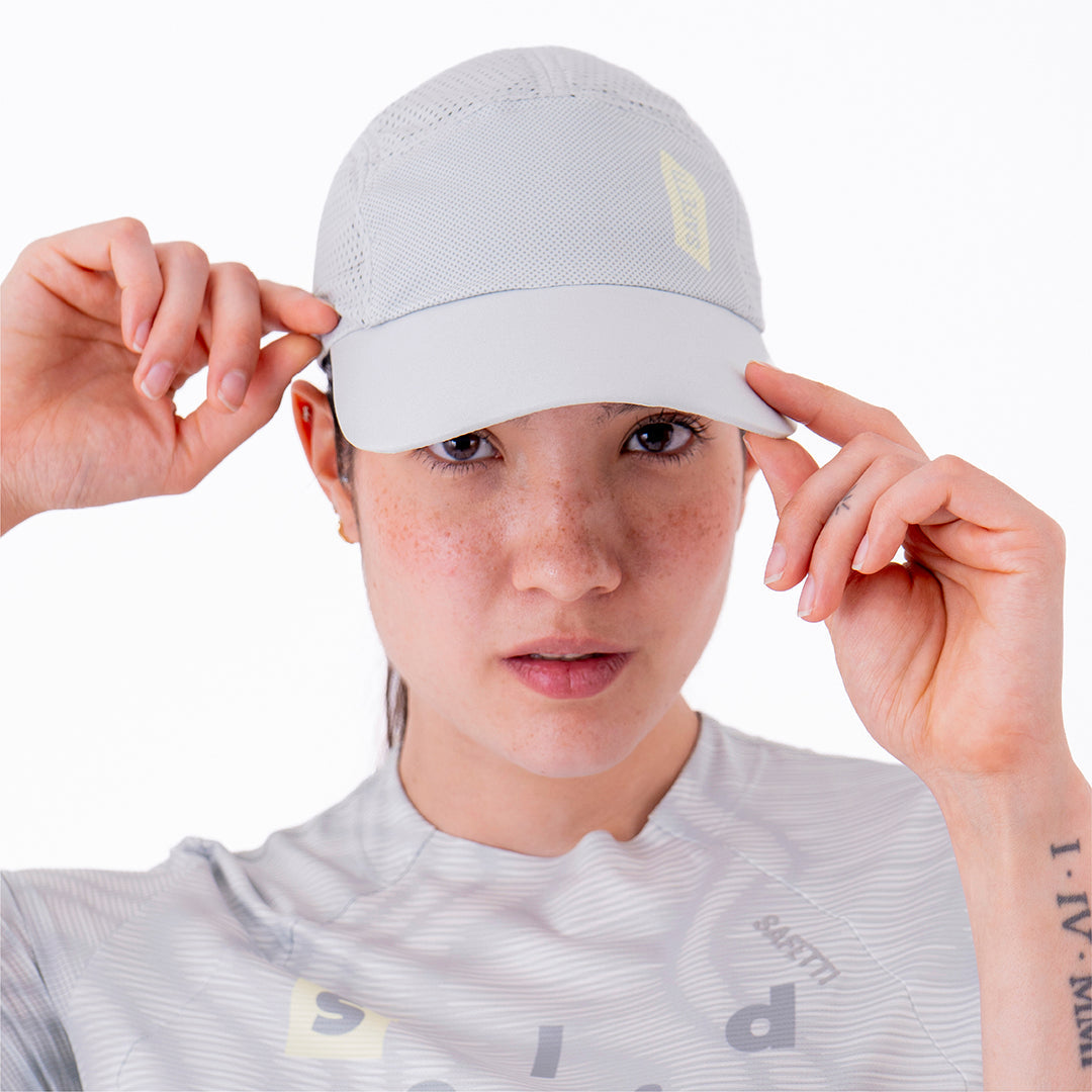 KOOLER LIGHT GRAY UNISEX RUNNING CAP