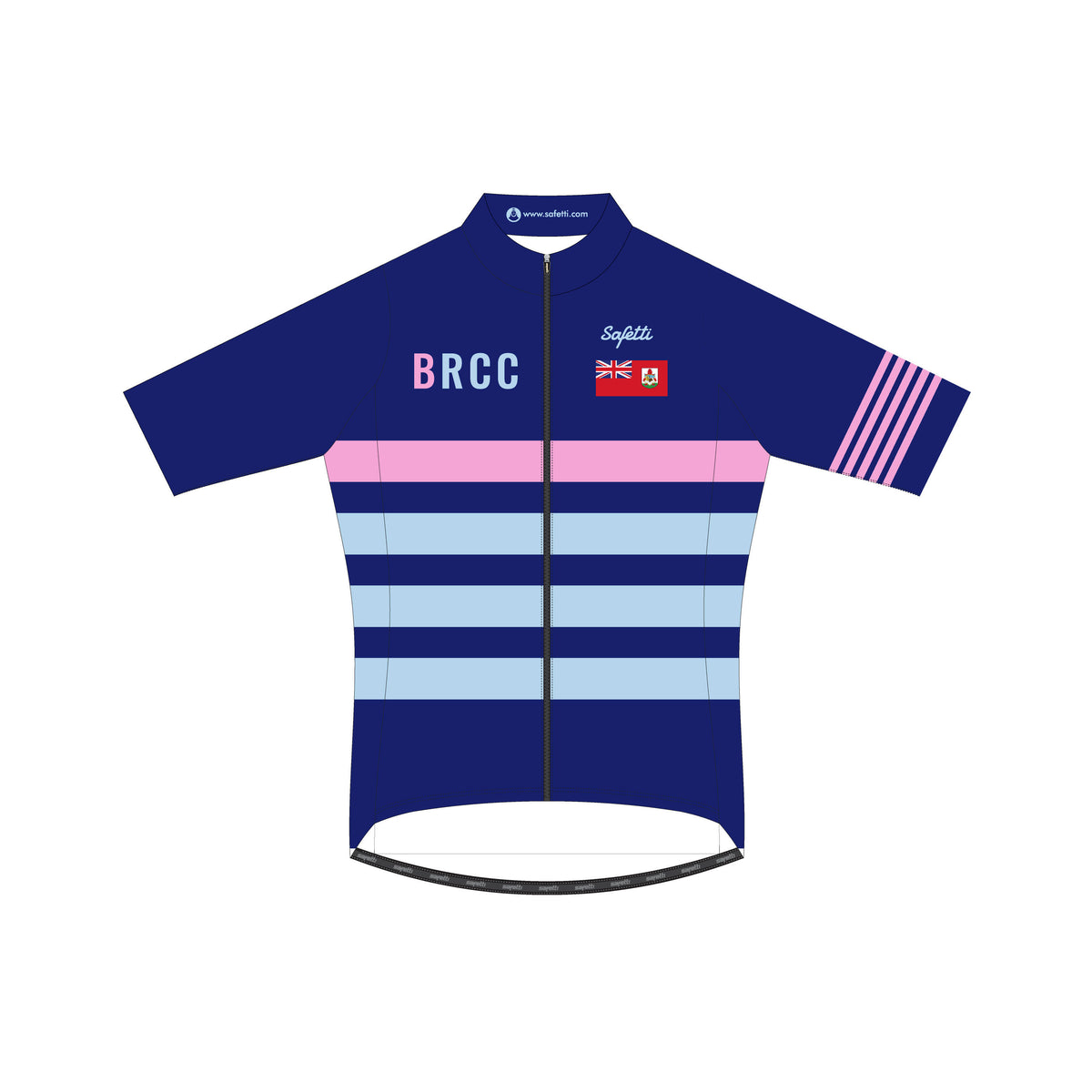 BR'26 - Lombardia Short Sleeve Cycling Jersey Blue. Men