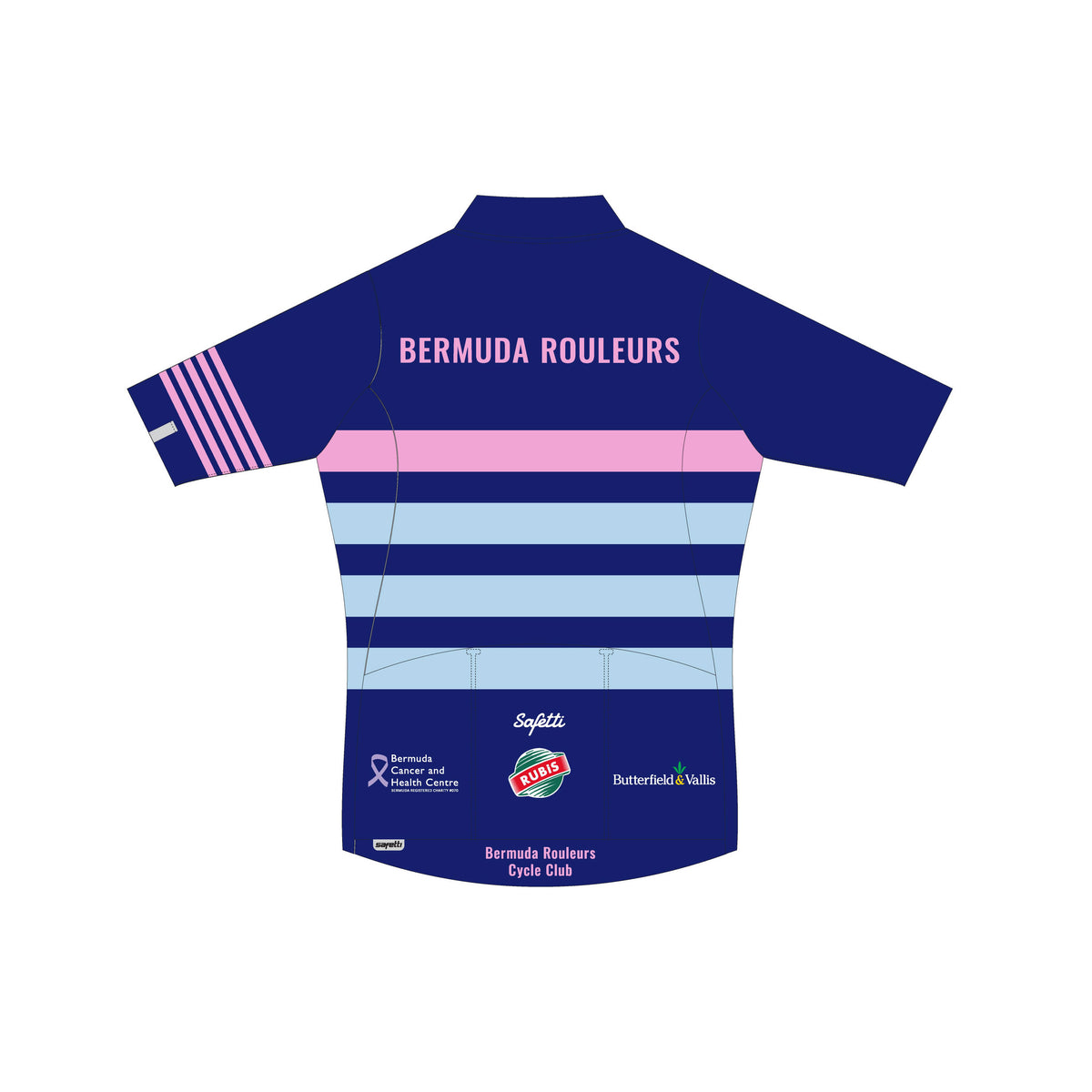 BR'26 - Lombardia Short Sleeve Cycling Jersey Blue. Women