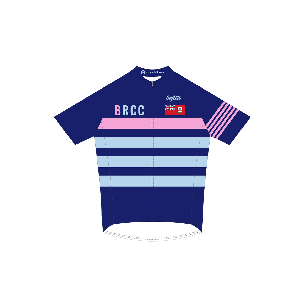 BR'26 - Basic Short Sleeve Cycling Jersey Blue (14-18). Junior