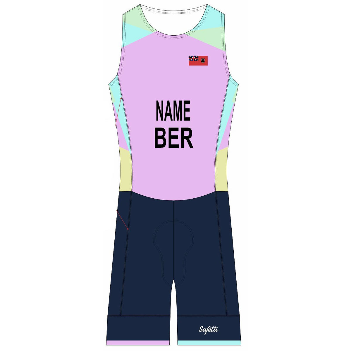 BTA - YCWG - Acqua Zero Sleeveless Triathlon SkinSuit. Men