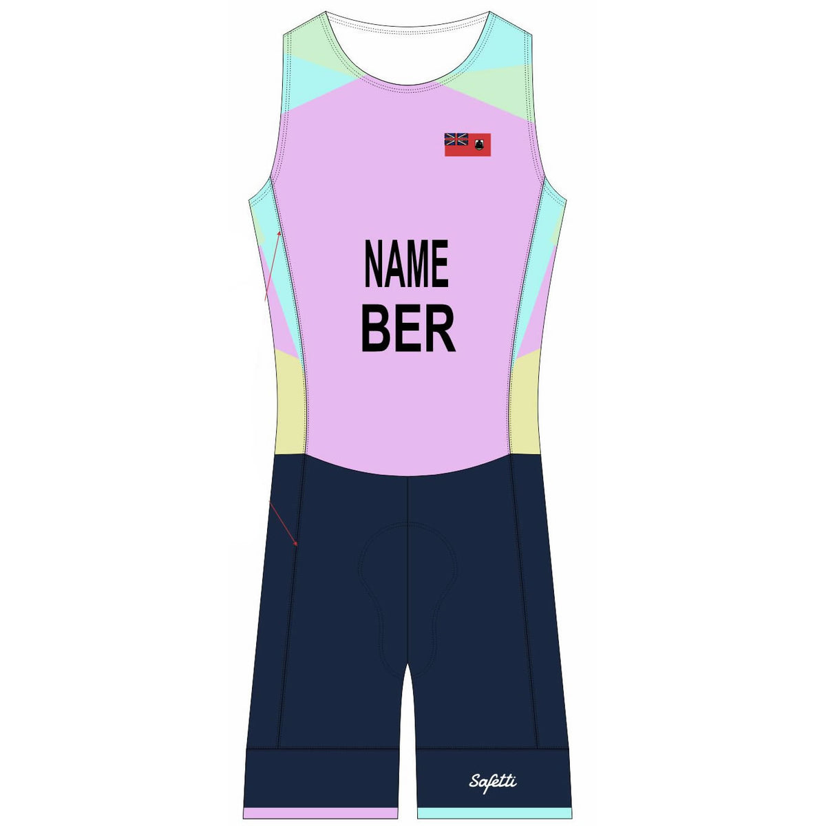 BTA - YCWG - ITU Acqua Zero Sleeveless Triathlon SkinSuit. Women