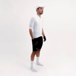 LATITUDE WHITE MEN'S SHORT SLEEVE CYCLING JERSEY