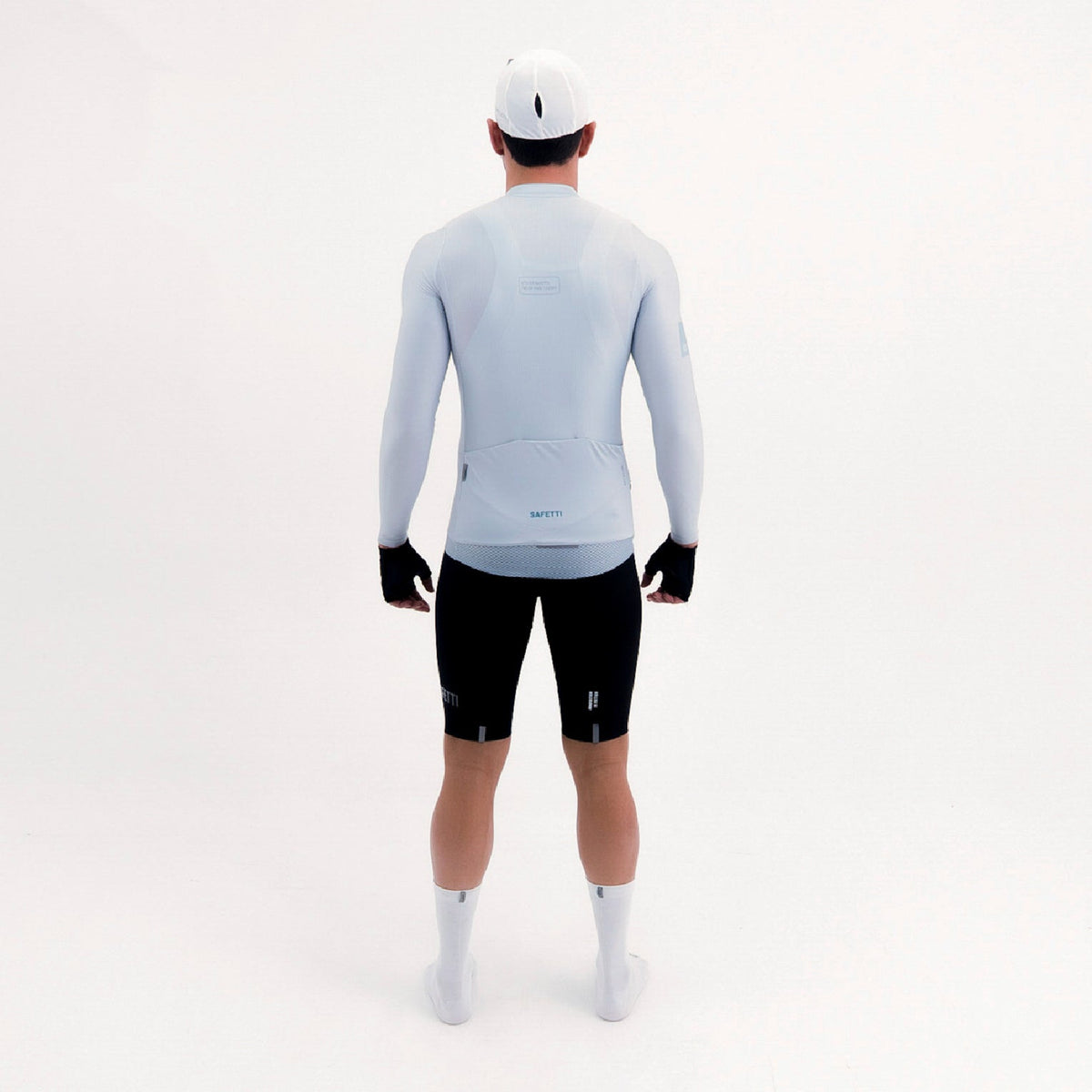 LATITUDE GRAY MEN'S LONG SLEEVE CYCLING JERSEY