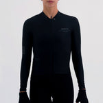 LATITUDE BLACK WOMEN'S LONG SLEEVE CYCLING JERSEY