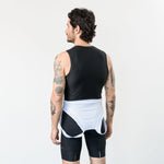 MEN'S BLACK CYCLING UNDERJERSEY WITH ARMHOLE SLEEVES
