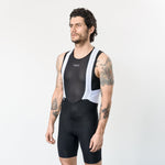 MEN'S BLACK CYCLING UNDERJERSEY WITH ARMHOLE SLEEVES