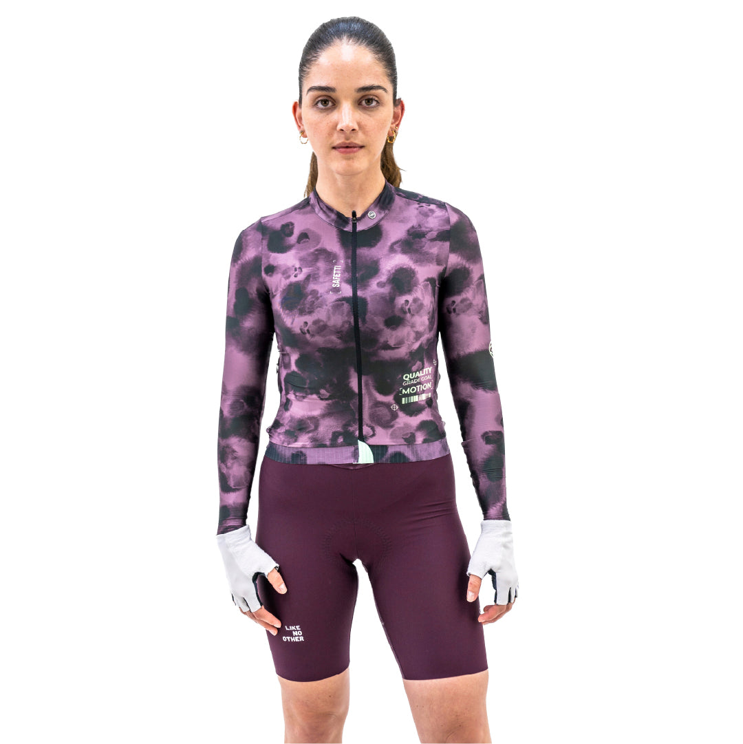 TIDE PLUM WOMEN’S LONG SLEEVE CYCLING JERSEY