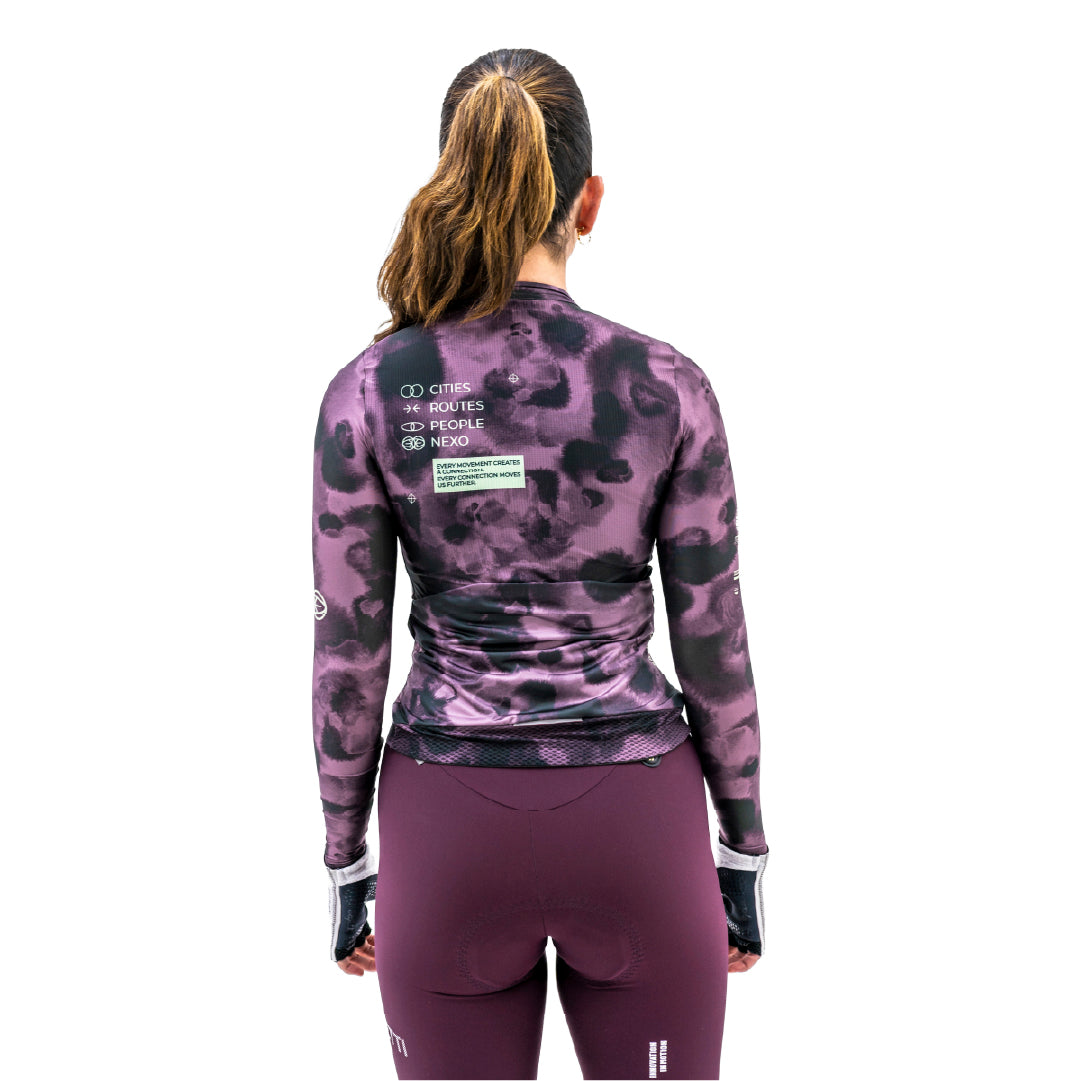 TIDE PLUM WOMEN’S LONG SLEEVE CYCLING JERSEY