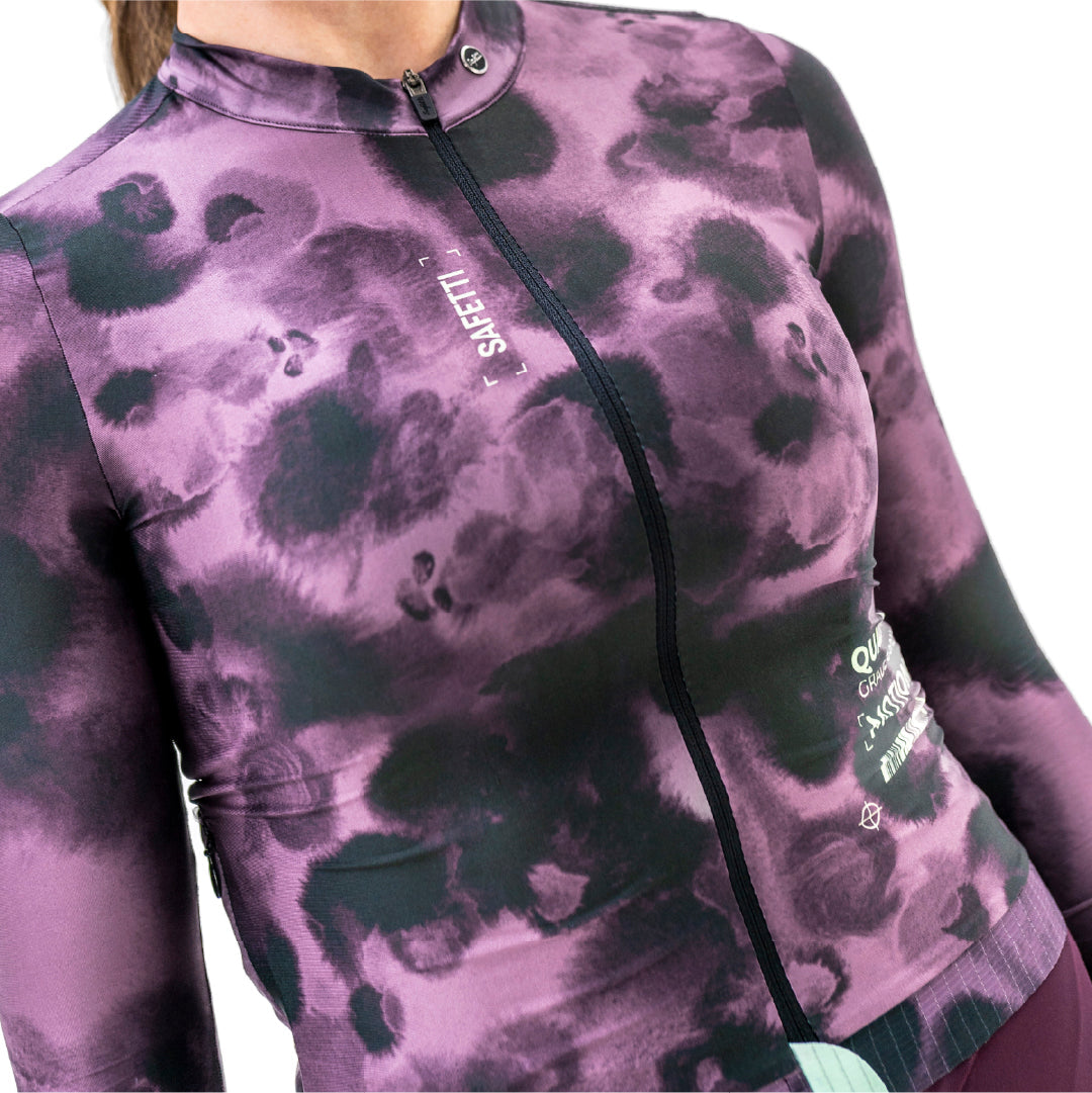 TIDE PLUM WOMEN’S LONG SLEEVE CYCLING JERSEY