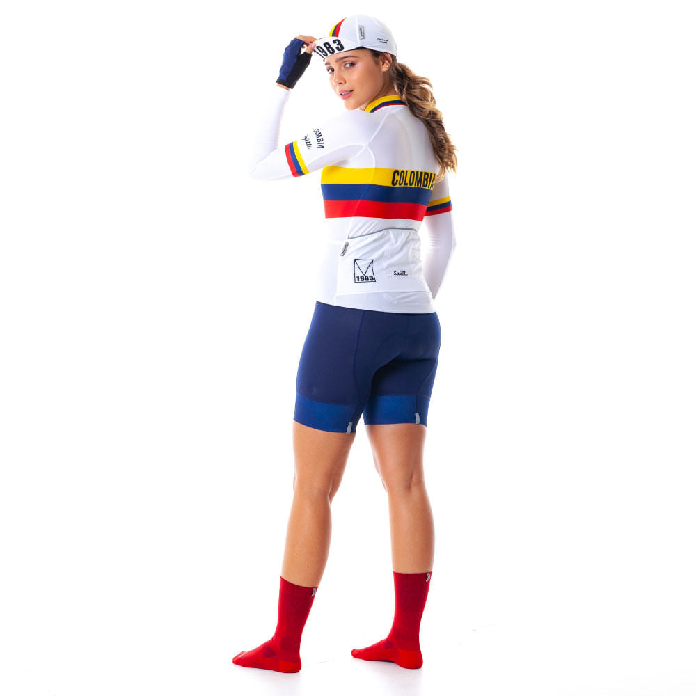 COLOMBIA VARTA WOMEN'S LONG SLEEVE CYCLING JERSEY