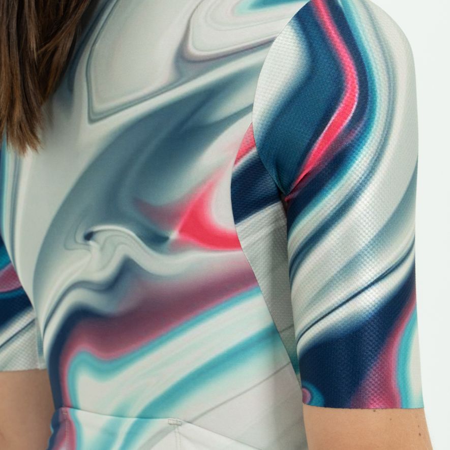 MARMORIZZATO SHORT SLEEVE CYCLING JERSEY FOR WOMEN