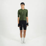 SUNSETTIDE GREEN WOMEN'S SHORT SLEEVE CYCLING JERSEY