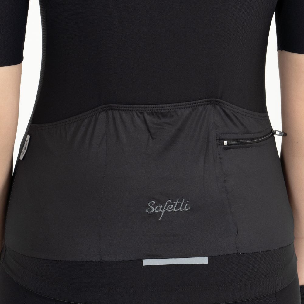 VERONA BLACK WOMEN'S SHORT SLEEVE CYCLING JERSEY