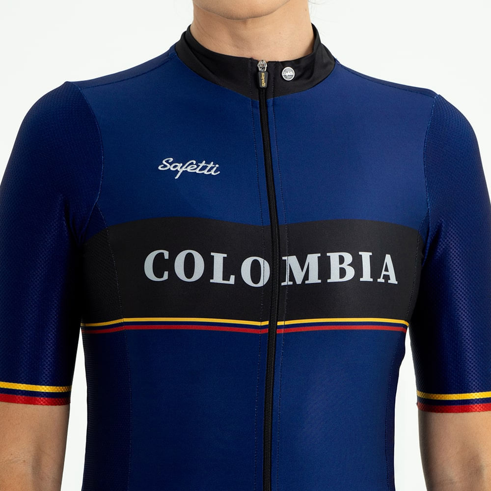 COLOMBIA 24 BLUE WOMEN'S SHORT SLEEVE CYCLING JERSEY