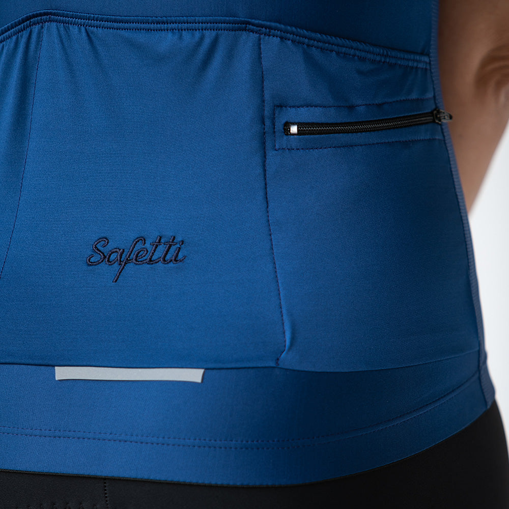 ESSENTIALE BLUE WOMEN'S SHORT SLEEVE CYCLING JERSEY