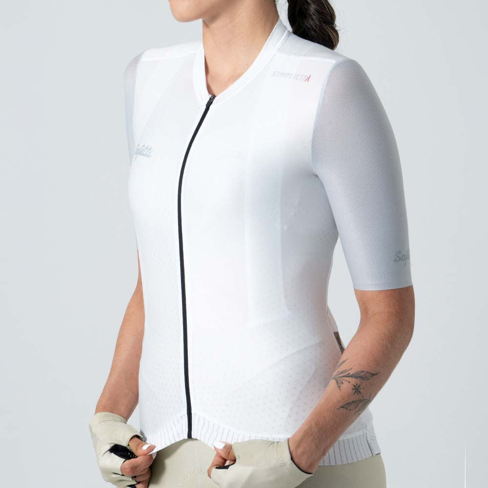 SNOW SHORT SLEEVE CYCLING JERSEY FOR WOMEN