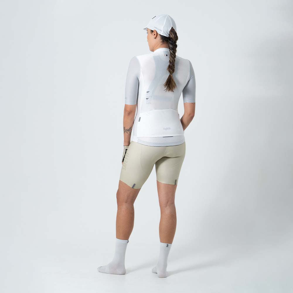SNOW SHORT SLEEVE CYCLING JERSEY FOR WOMEN