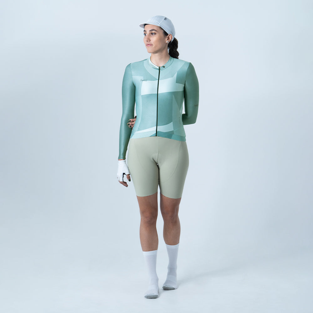 TEMPO LONG SLEEVE CYCLING JERSEY FOR WOMEN