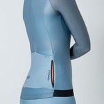 WOMEN'S POWDER BLUE LONG SLEEVE CYCLING JERSEY