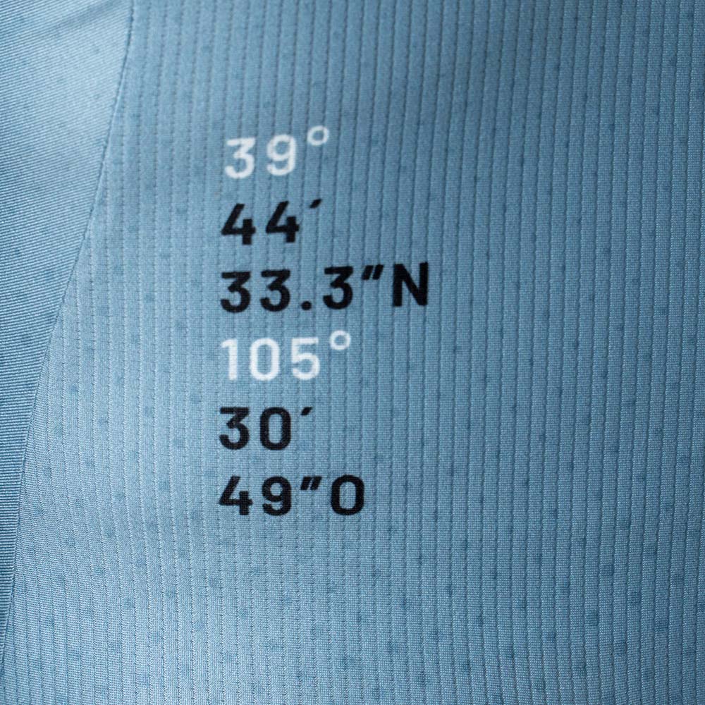 CAMISA CICLISMO MANGA LARGA AZUL POLVO PARA MUJER