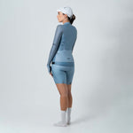 WOMEN'S POWDER BLUE LONG SLEEVE CYCLING JERSEY