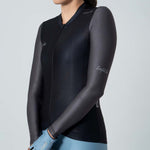BLACK LONG SLEEVE CYCLING JERSEY FOR WOMEN
