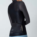 BLACK LONG SLEEVE CYCLING JERSEY FOR WOMEN