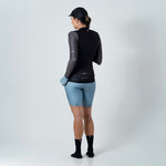 BLACK LONG SLEEVE CYCLING JERSEY FOR WOMEN