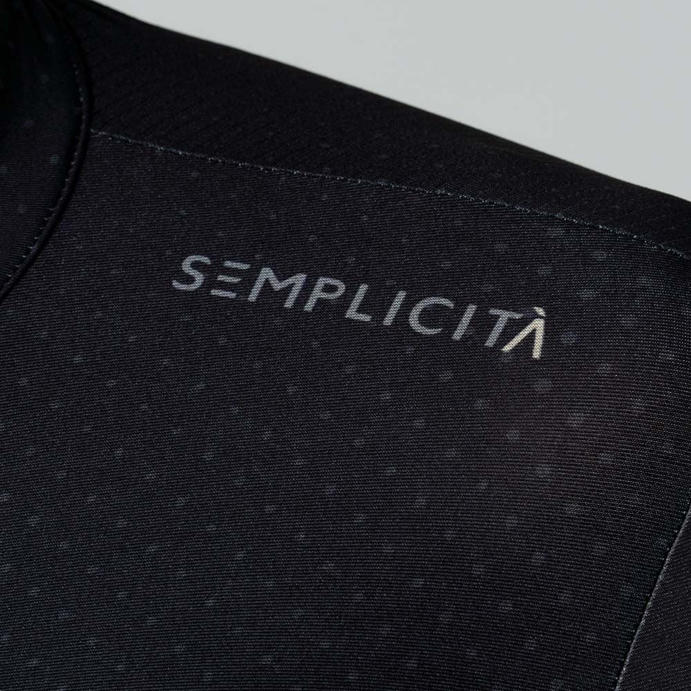 BLACK SHORT SLEEVE CYCLING JERSEY FOR MEN