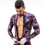 TIDE PLUM MEN’S LONG SLEEVE CYCLING JERSEY