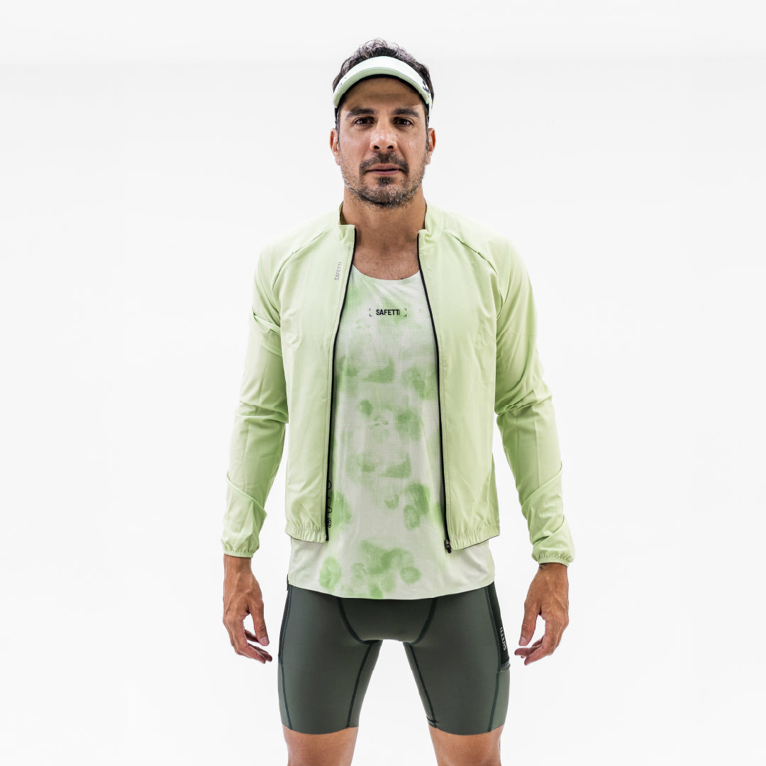 LEVIT TIDE GREEN MEN’S RUNNING TANK TOP