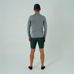 MEN'S ACTIVE GRAY SLEEVE RUNNING T-SHIRT