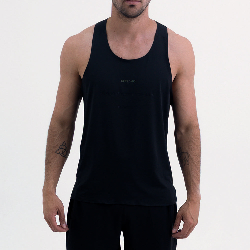 LEVIT BLACK MEN'S RUNNING TANK