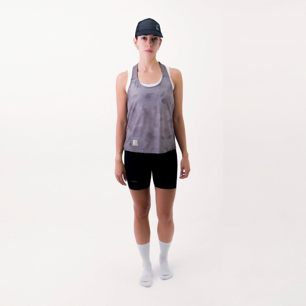 COLMOTION BROWN WOMEN'S RUNNING TANK