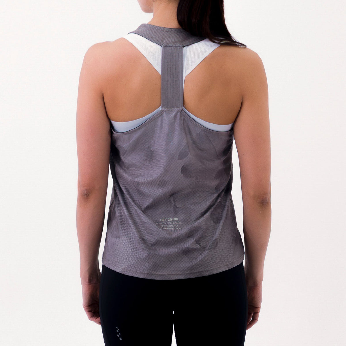 COLMOTION BROWN WOMEN'S RUNNING TANK