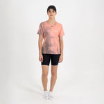 CAMISETA RUNNING MANGA CORTA MOISTURE CORAL PARA MUJER