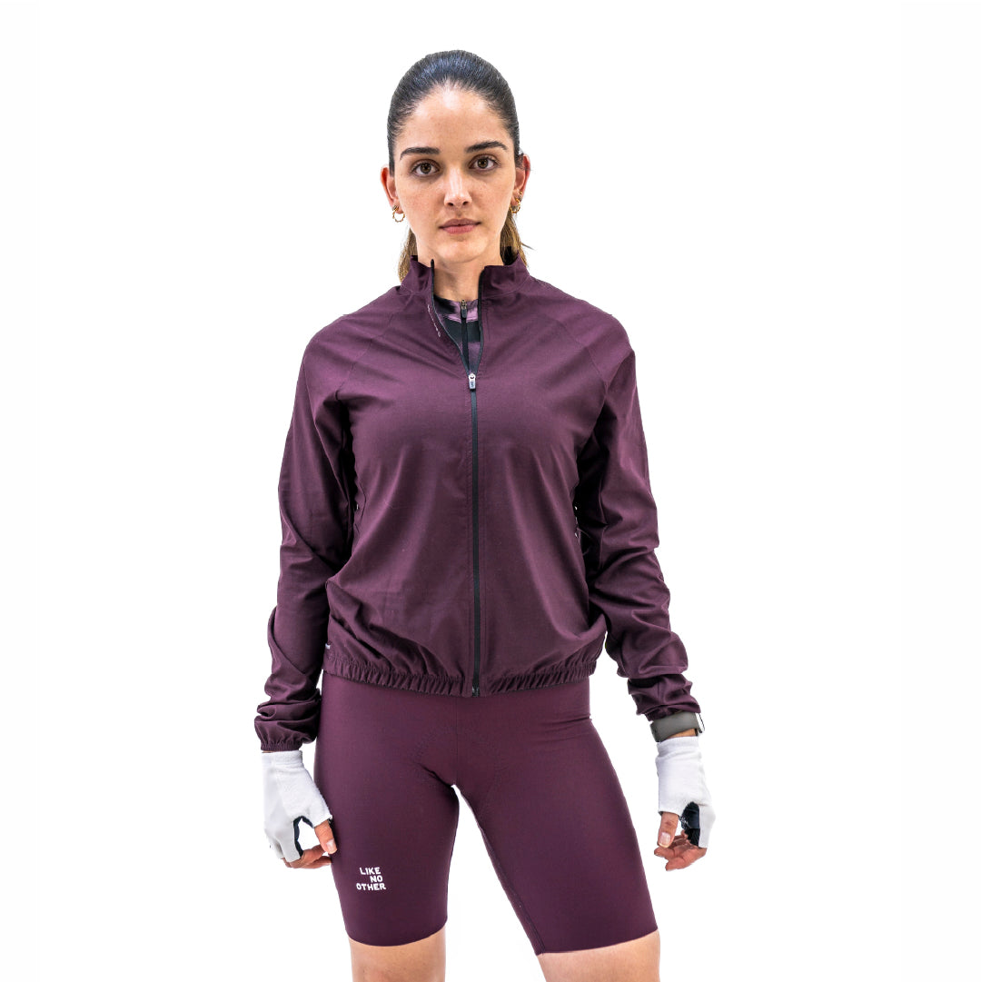 AQUALITE PLUM WOMEN’S CYCLING JACKET