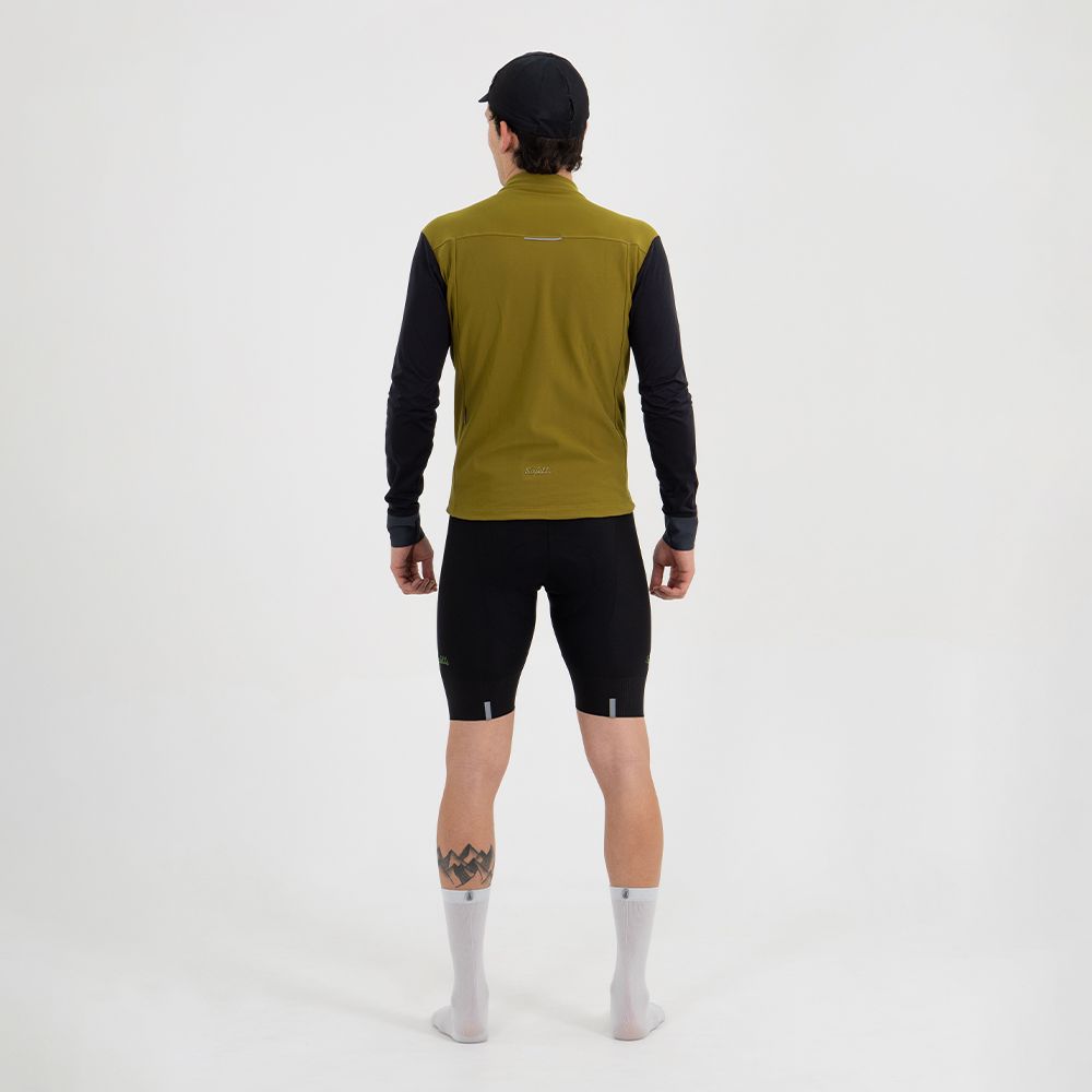 UNISEX THERMALTECH OLIVE CYCLING JACKET