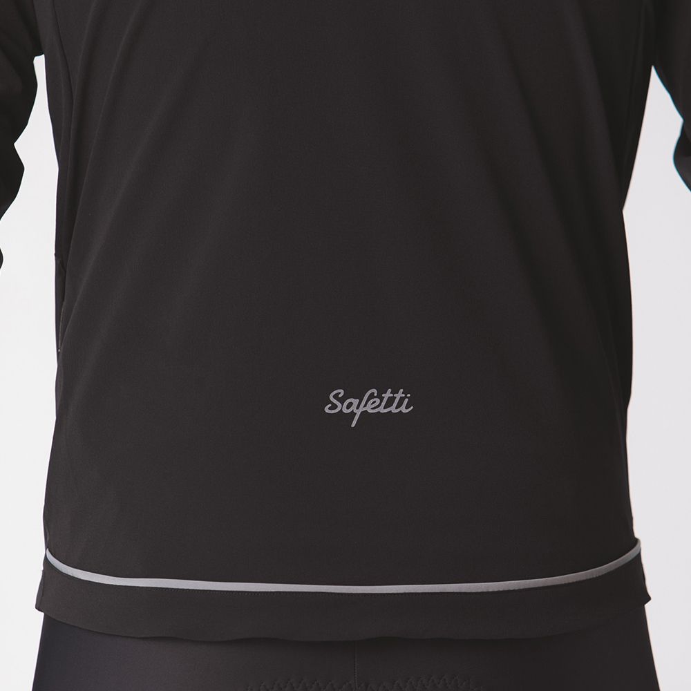 AQUALITE BLACK CYCLING JACKET FOR MEN
