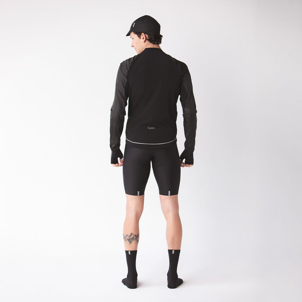 AQUALITE BLACK CYCLING JACKET FOR MEN