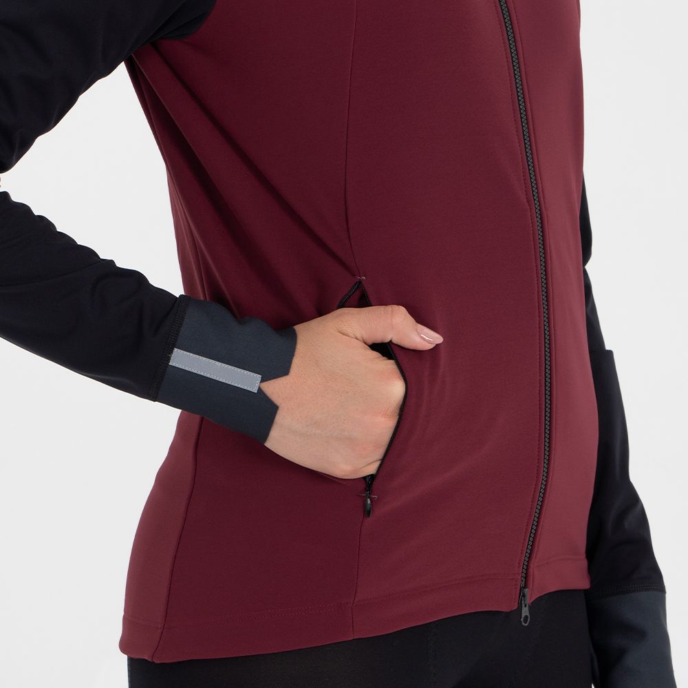 UNISEX THERMALTECH WINE CYCLING JACKET