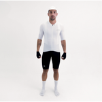 LATITUDE WHITE MEN'S SHORT SLEEVE CYCLING JERSEY