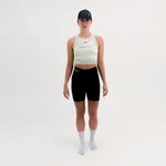 POCKET YELLOW WOMEN'S RUNNING & PADEL CROP TOP