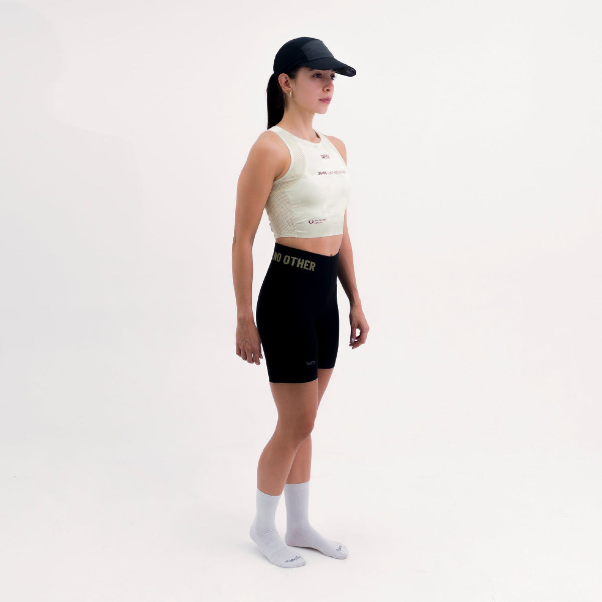 POCKET YELLOW WOMEN'S RUNNING & PADEL CROP TOP