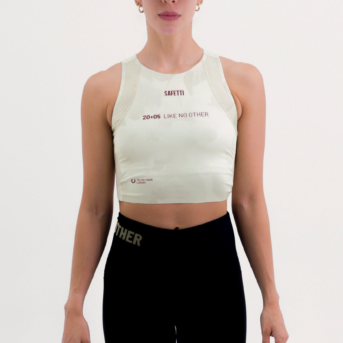 POCKET YELLOW WOMEN'S RUNNING & PADEL CROP TOP