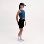 POCKET BLUE WOMEN'S RUNNING & PADEL CROP TOP
