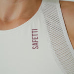 RUNNING/PADEL POCKET IVORY TOP FOR WOMEN