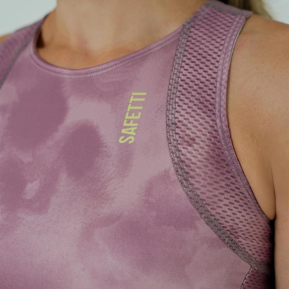 RUNNING/PADEL POCKET ROSE TOP FOR WOMEN